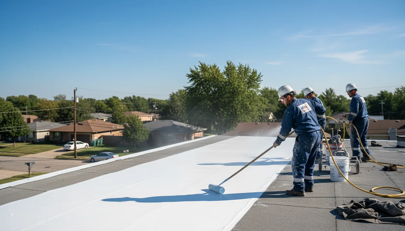 Commercial roof coating in Evergreen Park, IL near me